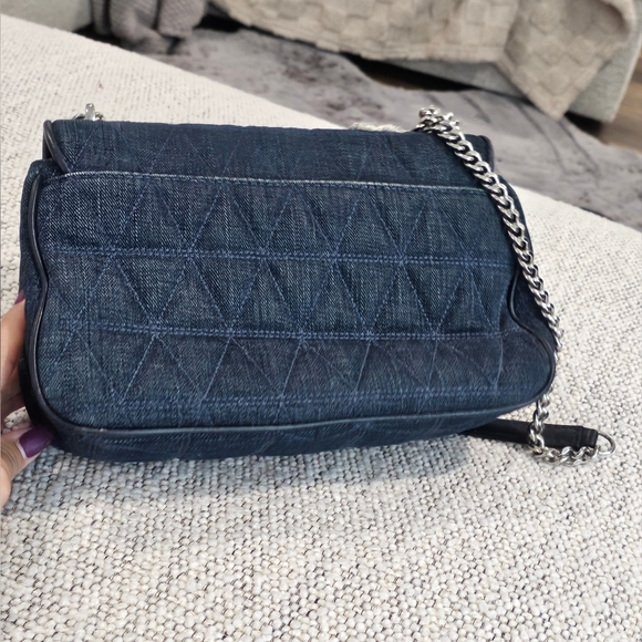 Michael Kors Large Sloan Denim Chain Bag - Picture 5 of 17